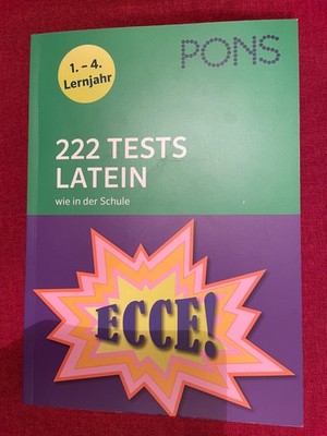 Latein 222 Tests 1.- 4. Lernjahr, Pons, sehr gut