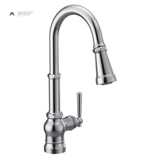 Moen Paterson S72003 Chrome Pulldown Kitchen Faucet with Power Boost