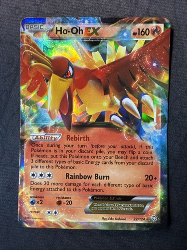 Ho-Oh EX 22/124 Dragons Exalted Holo Pokemon