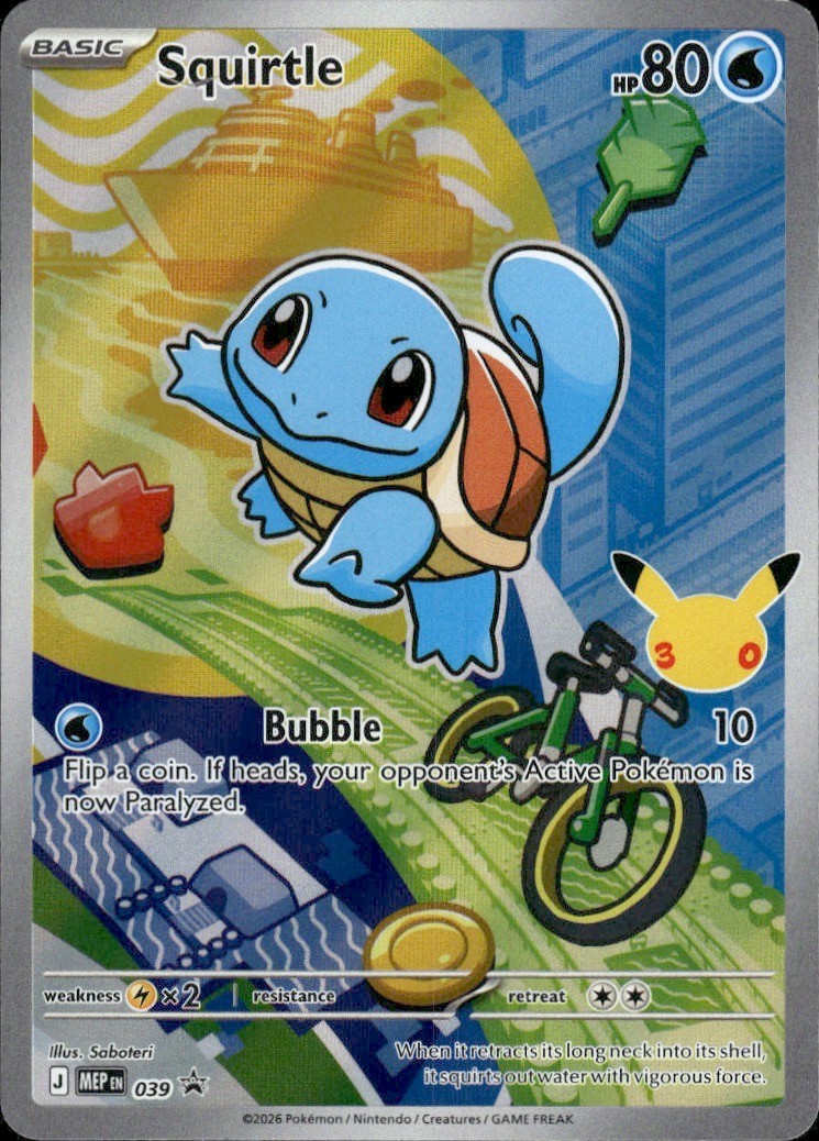 Squirtle 039 Holo Promo ME: Mega Evolution Promo Pokemon NM/LP
