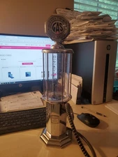 Miniature Gas Pump Liquor Dispenser Fill'erUp One For The Road Bar Display