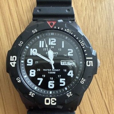 Casio MRW-200H Men's Analog Day/Date Watch 43mm Resin Strap NEEDS BATTERY/BAND