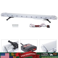 51in Led Amber Light Bar Emergency Beacon Warn For Tow Truck Plow Wrecker Strobe