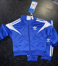 Adidas Originals Baby Boy Blue Tracksuit New Age 3-6 Months New Tags Zipper