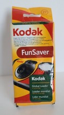 New: Factory Sealed Kodak Fun Saver Single Use Camera: 27 Exposure Date: 9/2014