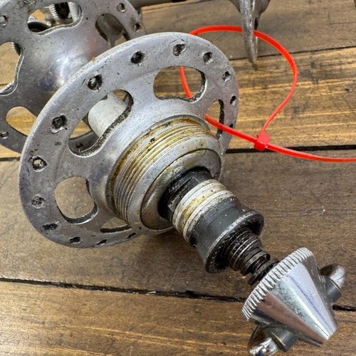 Vintage Campagnolo Record Hub Set 36 Hole 36h Italy QR 80s Front Rear A3 - Picture 4 of 13