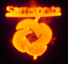 RARE AEROLUX "SAMSONITE" ADVERTISING GLOWLAMP, WORKING PERFECTLY!