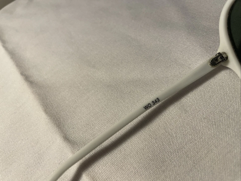 Gafas de sol blancas de gran tamaño vintage B&L Ray-Ban Wo 343 hechas en Francia Foto 3 de 4