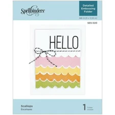 Spellbinders Embossing Folder Scallops