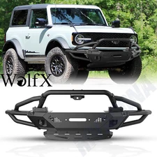 Front Bumper For 2021-2023 Ford Bronco+Rader Hole+Front Camera Mount+Winch Plate