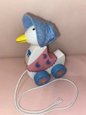 Beatrix Potter Jemina Puddle Duck Wooden Pull Toy 5"
