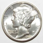 1940 Mercury Dime CHOICE BU SPLIT BANDS (G154)