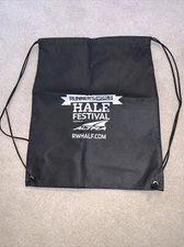 Black Bag DrawString BackPack Runner’s World Half Festival Altar Advertising New