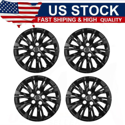 Set Of 4 Snap-On Hubcaps For 2009-2024 Toyota Corolla - 16 Inch, Glossy Silver
