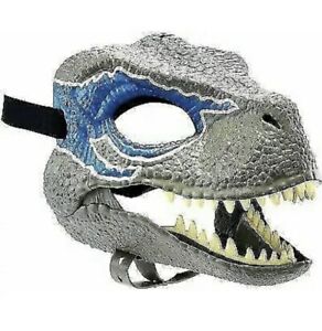 Jurassic World Velociraptor Blue Dinosaur Dino Mask Camp Cretaceous New With Ebay