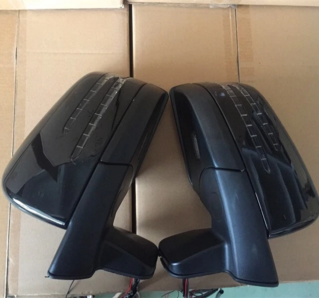 Conjunto de espejos retrovisores de flecha LED para Mercedes Benz clase G W463 G500 G63 G65 2 piezas Foto 4 de 4