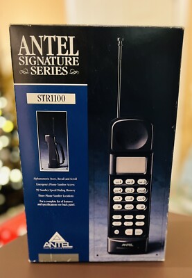 Vintage Antel Car Cellular Mobile Phone 1991  Original Box NIB STR1100