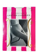 Victorias Secret Lasting Luxuries Control Top Pantyhose Silky Pure White Medium