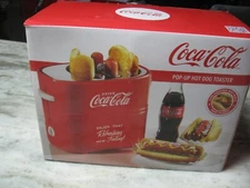COCA COLA POP UP HOT DOG TOASTER  BY NOSTALGIA ELECTRICS NIB 