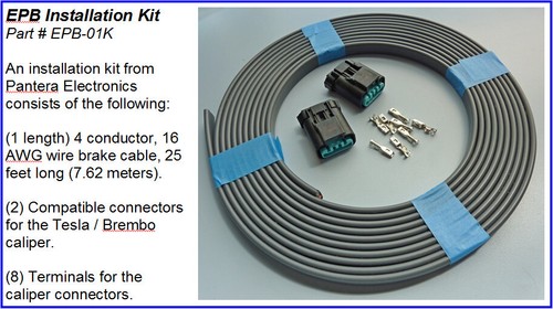 Electric Parking Brake Controller, Pushbutton Control with Installation kit - Picture 3 of 3