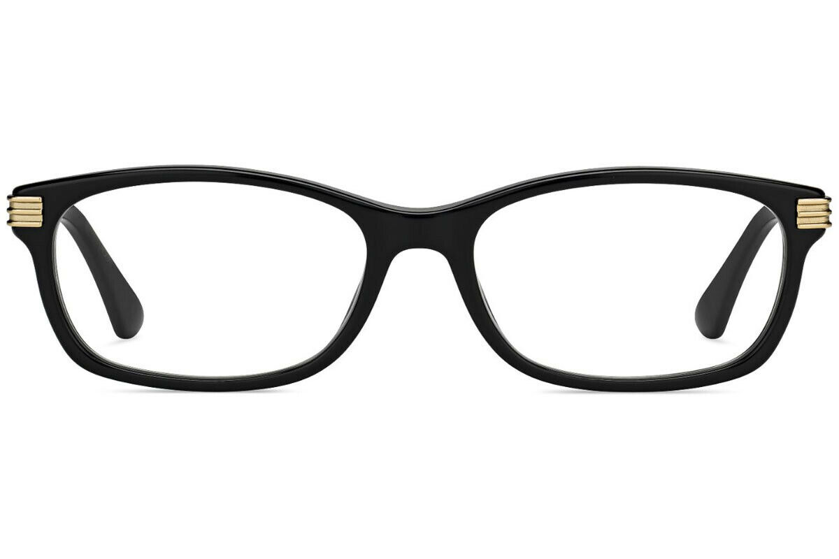 Jimmy Choo JC211 Gold Black 807 Plastic Eyeglasses Frame 52-17-140 Acetate Brak gotówki przy odbiorze