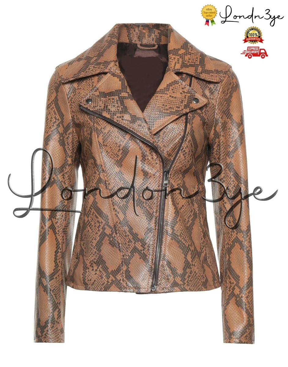 Snakeskin long jacket sale