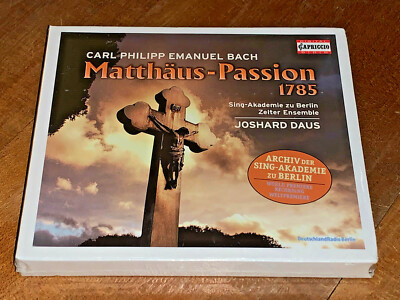 C.P.E. Bach St. Matthew Passion JOSHARD DAUS CAPRICCIO CD BOX NEW SEALED