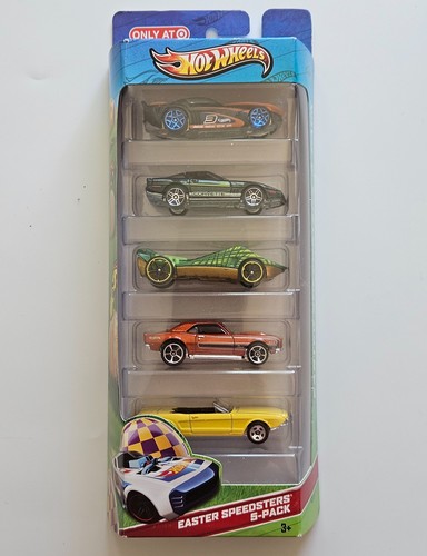 ENORME LOTE DE 24 PAQUETES DE REGALO DE 5 AUTOS HOT WHEELS EASTER SPEEDSTERS (TOTALMENTE NUEVOS) WOW🔥 - Imagen 6 de 10