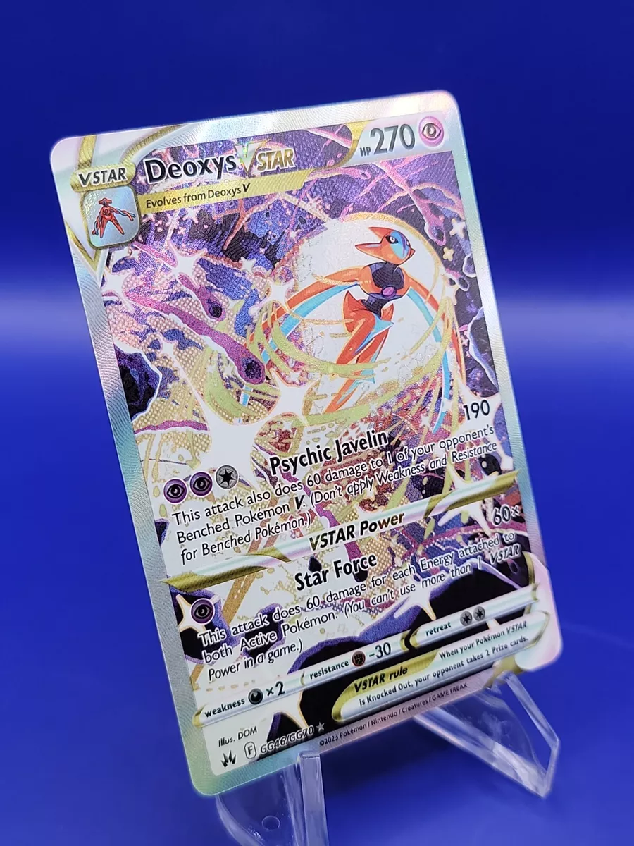 Deoxys VSTAR GG46/GG70 Full Art NM/M Crown Zenith Pokemon Card