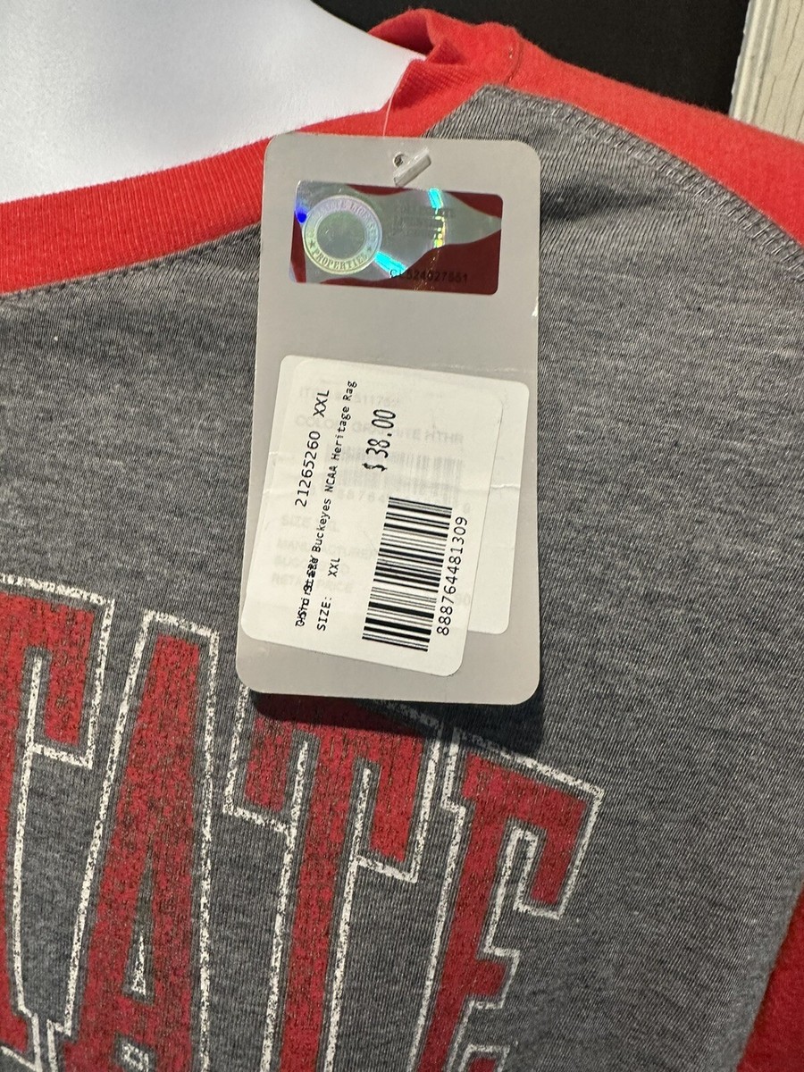 Ohio State Buckeyes Fanatics Vintage Soft Long Sleeve Red