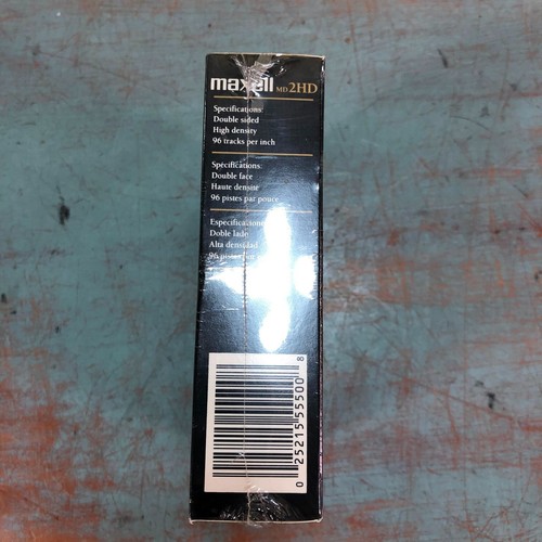 Maxell MD2-HD 10 Pk Hi Density Floppy Disks 5 1/4" 5.25 | NOS SEALED - Afbeelding 5 van 8
