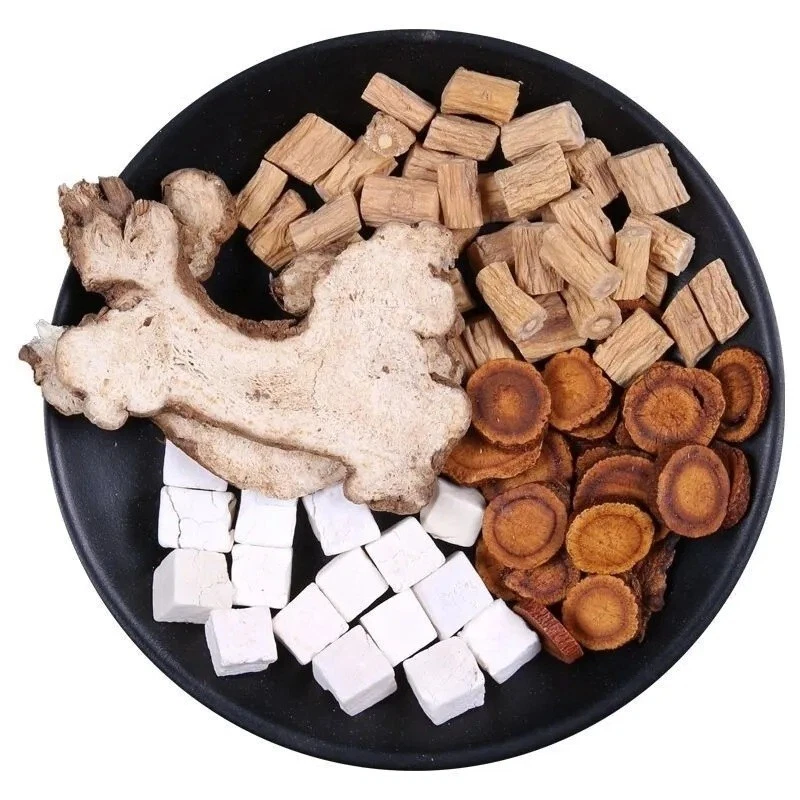 Decoración de salud curativa tradicional de China en stock en los EE. UU.四君子汤党参白茯苓白术甘草经典方剂经方 Foto 2 de 4