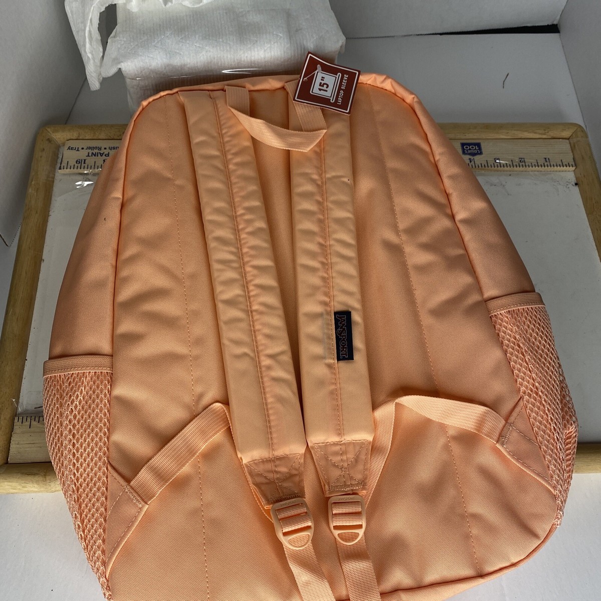 coral peaches jansport backpack ebay Cross Town 17