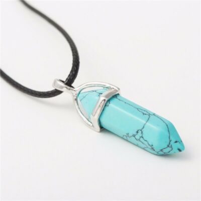 Natural Quartz Crystal Point Necklace - Chakra Healing Gemstone Pendant, Unisex Stone Jewelry
