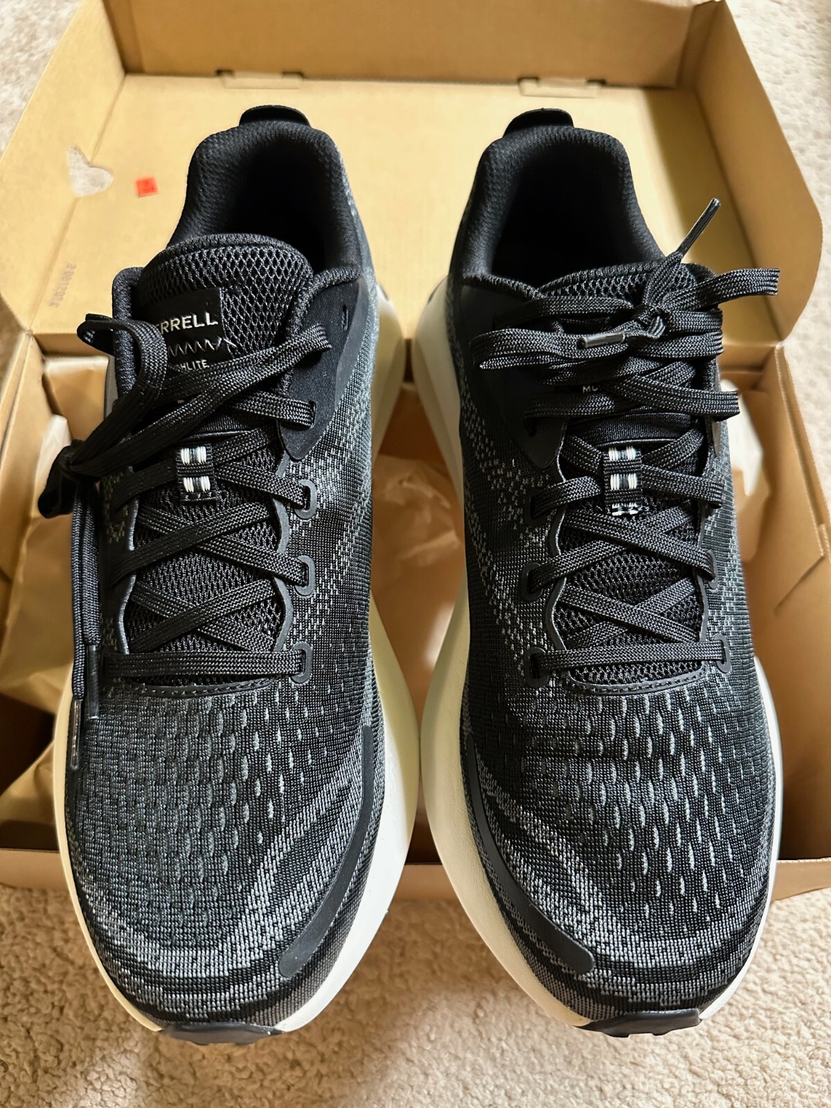 Merrell Uomo MORPHLITE Scarpe da Trail Running Escursionismo Sneaker Nero Taglia 9 NUOVE