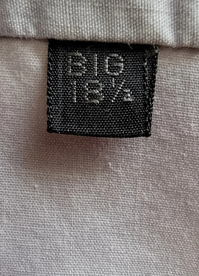 Oleg Cassini 男式衬衫 18.5 码灰色 — 第 3/4 张图片