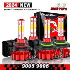 For GMC Sierra 1500 2500 1999-2006 C/K Pickup 6500K LED Headlight High/Low Bulbs