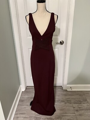 Nicholas Maroon Color Dress Sz 4 Women s