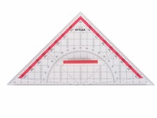 2x Geometriedreieck Groß 22 cm mit Griff (abnehmbar) Geo-Dreieck