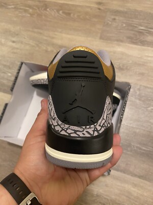Nike Air Jordan 3 Retro 'Black Cement Gold' CK9246-067 Women's