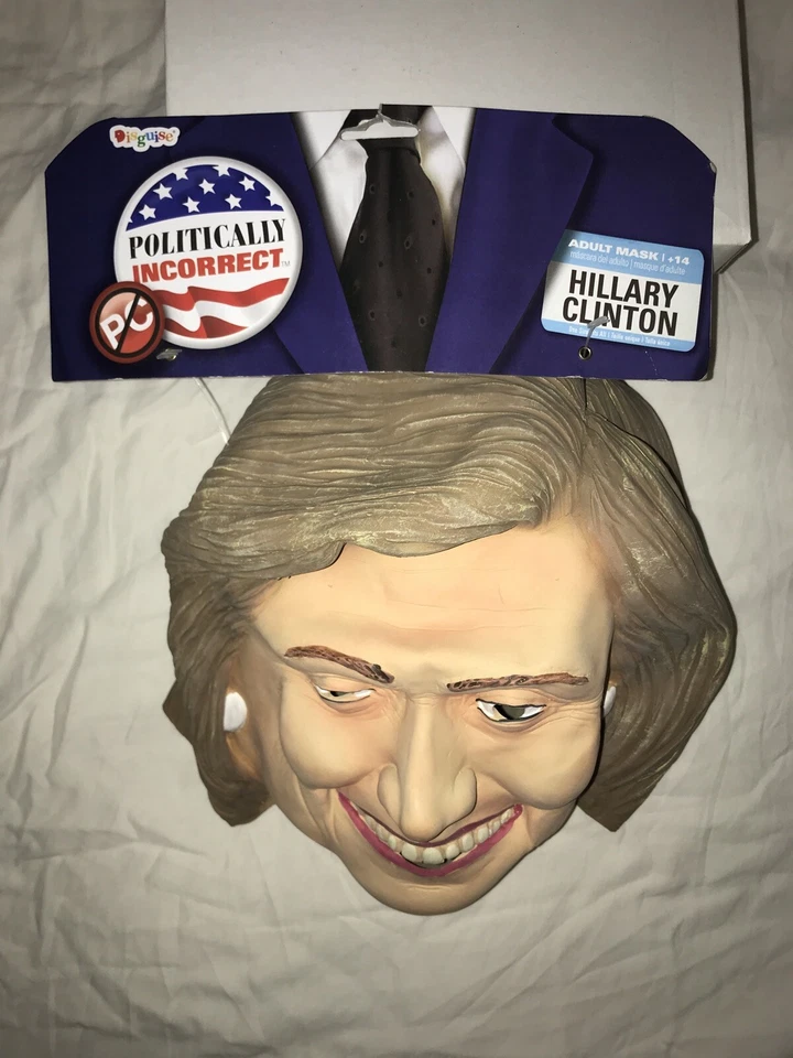 Adult Politically Incorrect Hillary Clinton Deluxe Halloween Costume Mask - Image 3 of 4