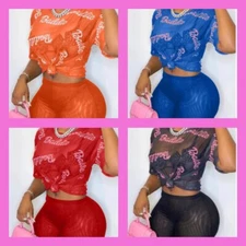 two piece short sets women