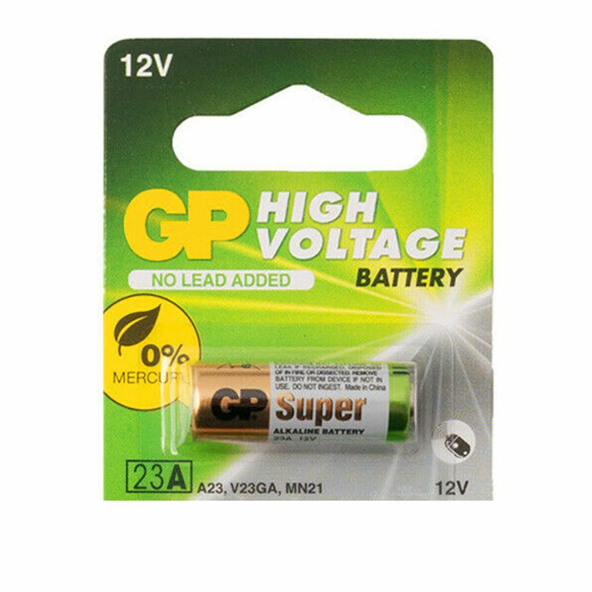 1 pc GP 23AE 21/23 A23 23A 23GA MN21 12v alkaline battery NEW Expiration  2025