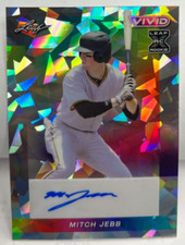 Mitch Jebb 2023 Leaf Vivid GRAY Crystal XRC Autograph Auto #'d 1/9 - PIRATES