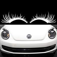 1-pair Of Eyelash Adorable Car Suv Laptop Window Reflective Sticker Vinyl Decals