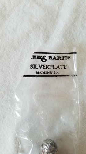 1981 Reed & Barton Christmas Silver Plate Spoon w/ Angel on Handle New Old Stock - Picture 4 of 9