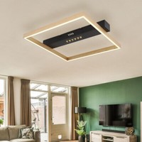 Deckenleuchte Wohnzimmerleuchte Deckenlampe Led Gold Schwarz Biglight