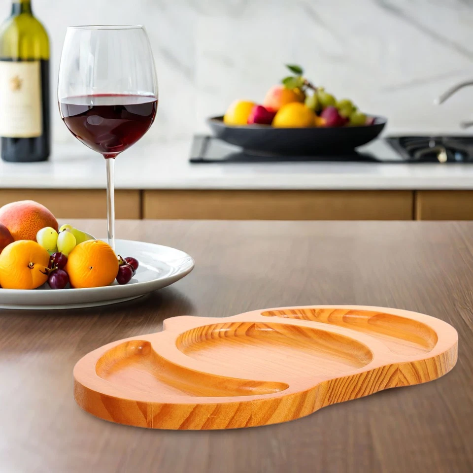 Pumpkin Shaped Wooden Serving Tray Rustic Thanksgiving Charcuterie Board