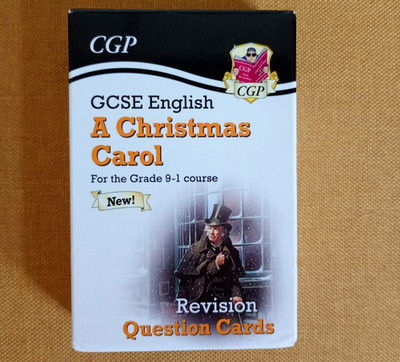 CGP GCSE English Christmas Carol Revision Question Cards Course 9-1