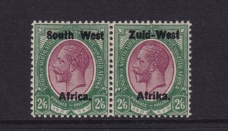 S.W.A. 1923 2/6 PURPLE & GREEN SETTING I SG9 LMM CAT £75